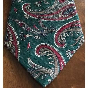 Halston 100% Silk Men’s Paisley 59” Tie EUC